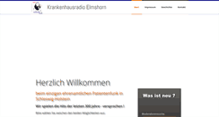 Desktop Screenshot of krankenhausradio-elmshorn.de