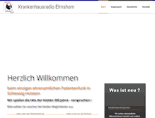 Tablet Screenshot of krankenhausradio-elmshorn.de